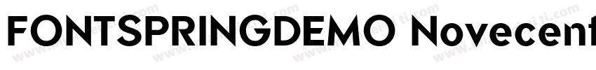 FONTSPRINGDEMO NovecentosansUltraLi字体转换